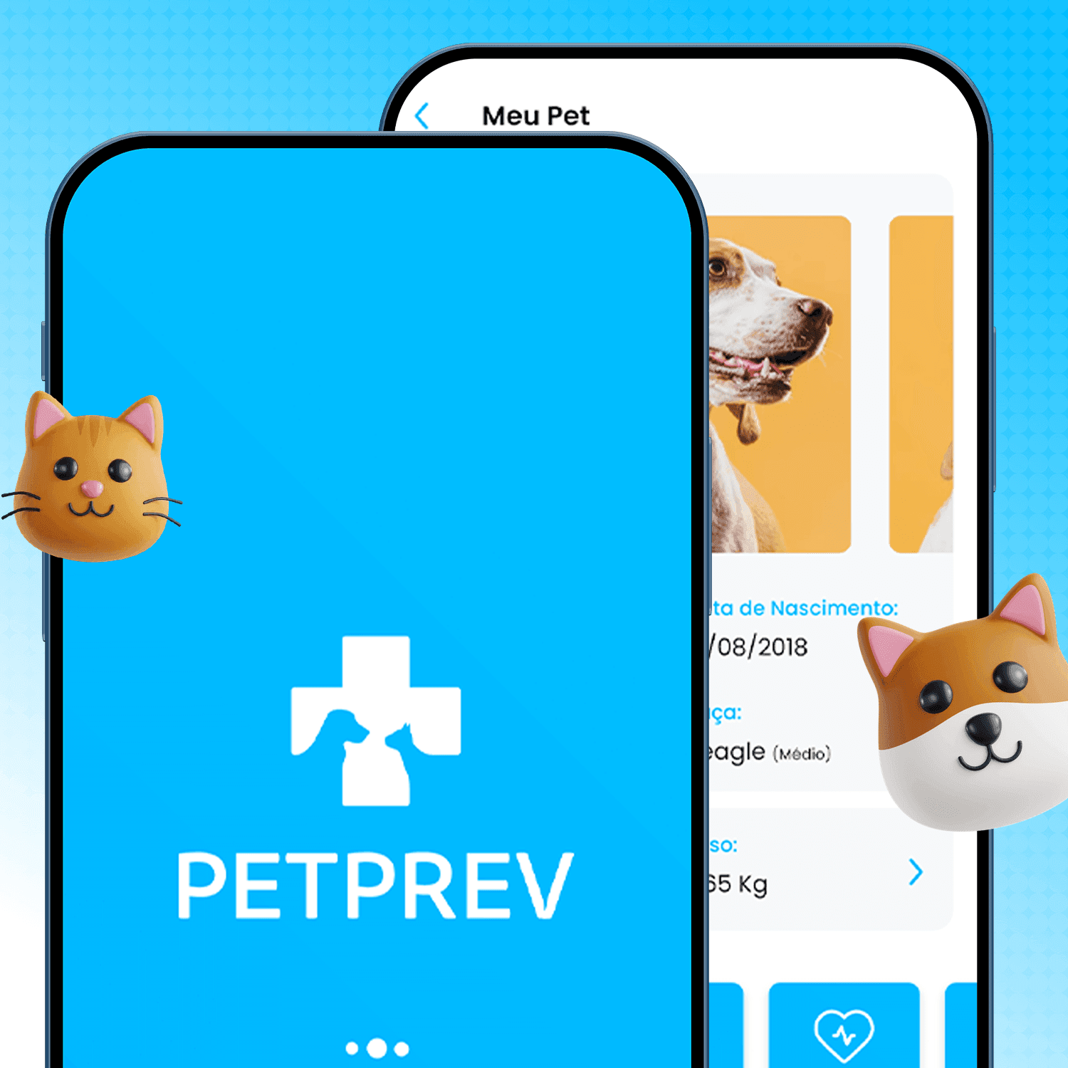 Imagem principal destacando o projeto PetPrev, representando seu design e propósito