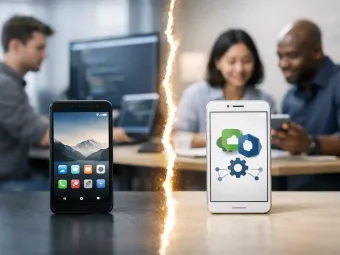 Aplicativo nativo vs híbrido empresarial